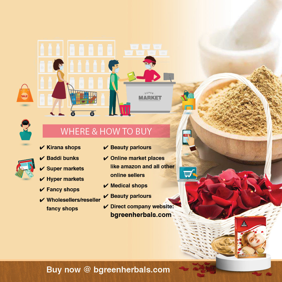 MaaRedu Multhani Mitti and Rose Petal Face Pack Powder