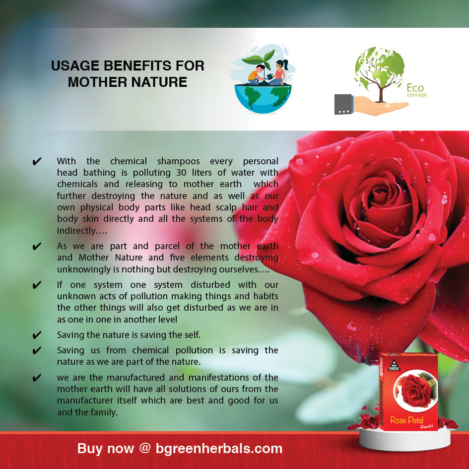 MaaRedu Rose Petals Face Pack Powder