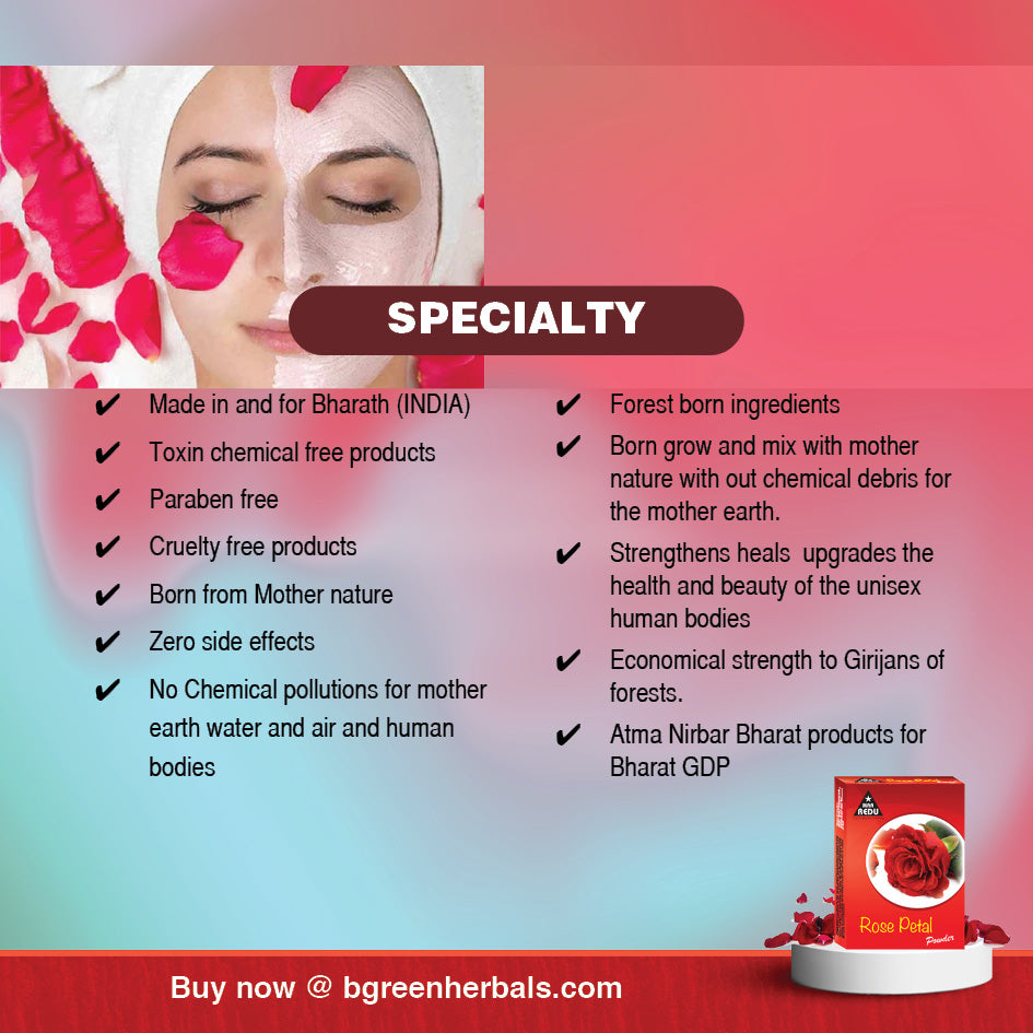 MaaRedu Rose Petals Face Pack Powder