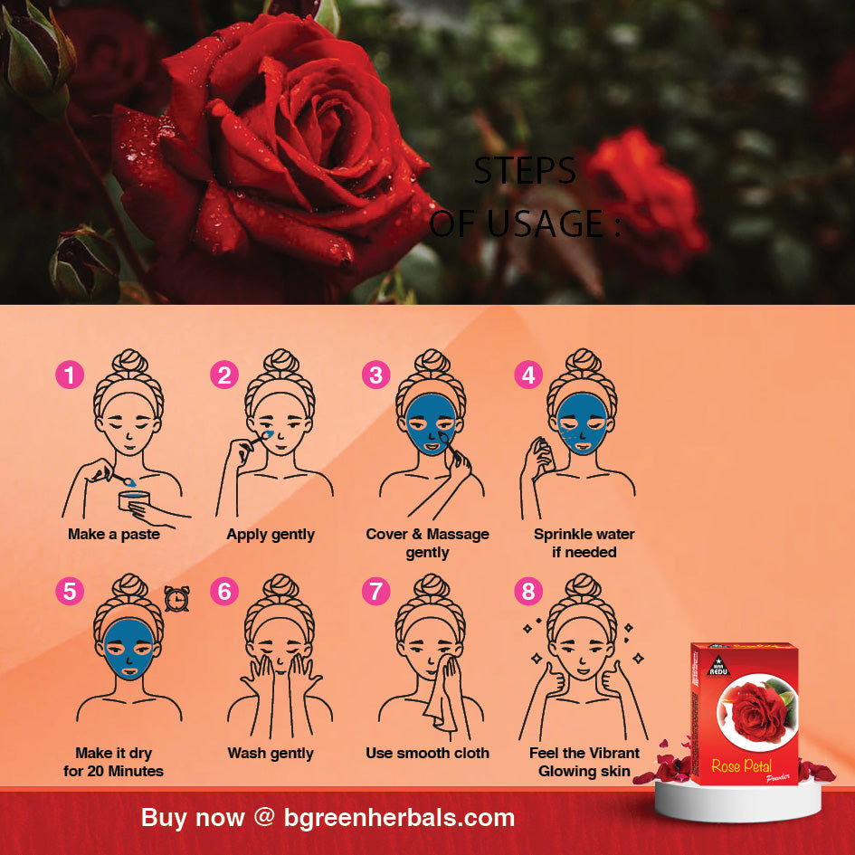 MaaRedu Rose Petals Face Pack Powder