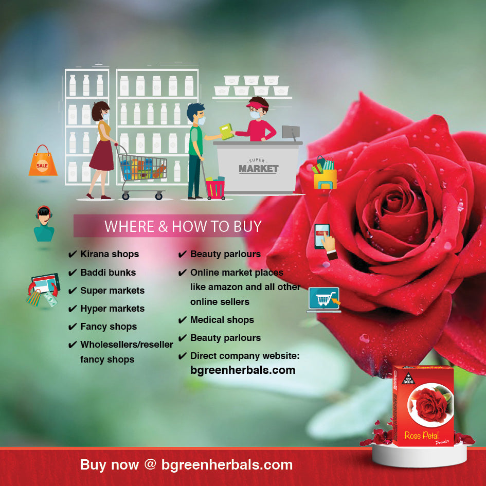 MaaRedu Rose Petals Face Pack Powder