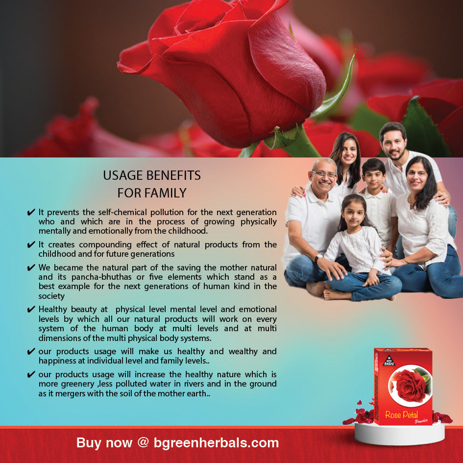 MaaRedu Rose Petals Face Pack Powder