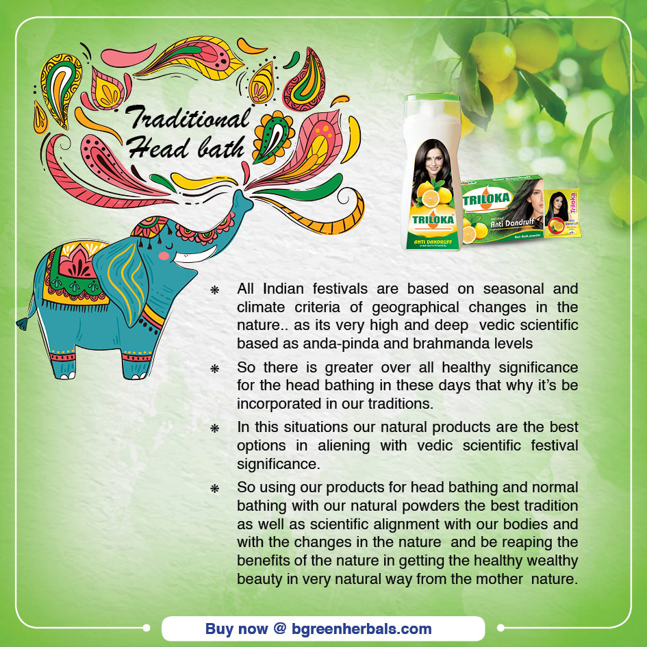 Triloka Anti Dandruff Head Bathing Powder