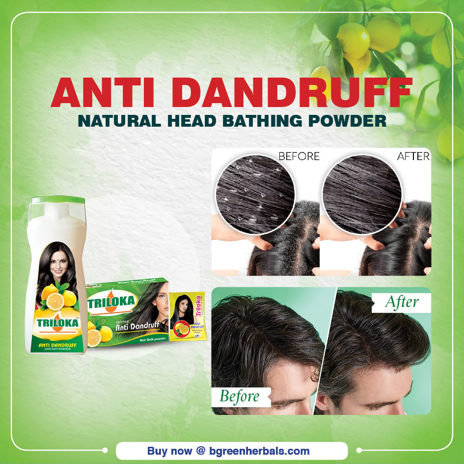 Triloka Anti Dandruff Head Bathing Powder