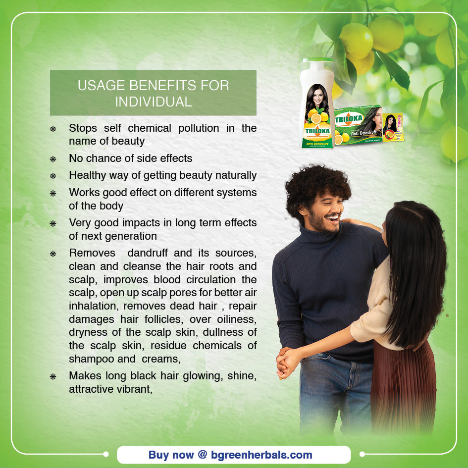 Triloka Anti Dandruff Head Bathing Powder