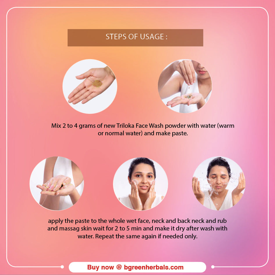 Triloka Face Wash Powder