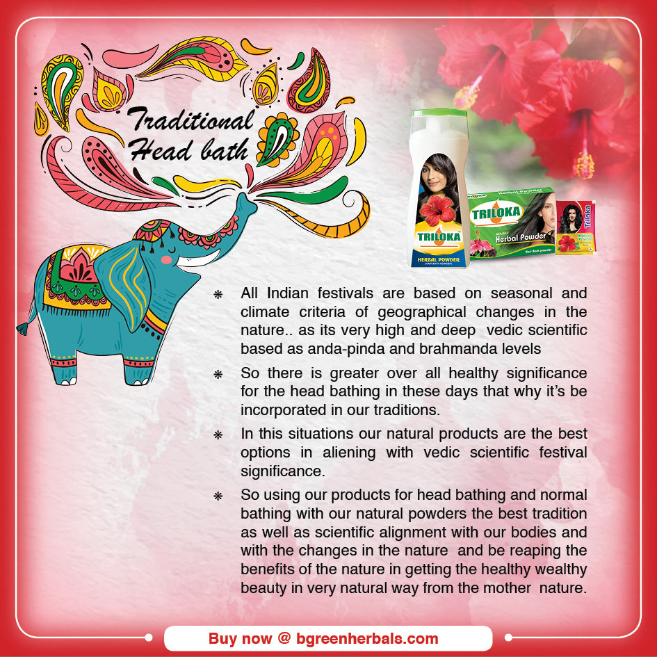 Triloka Hibiscus Head Bathing Powder