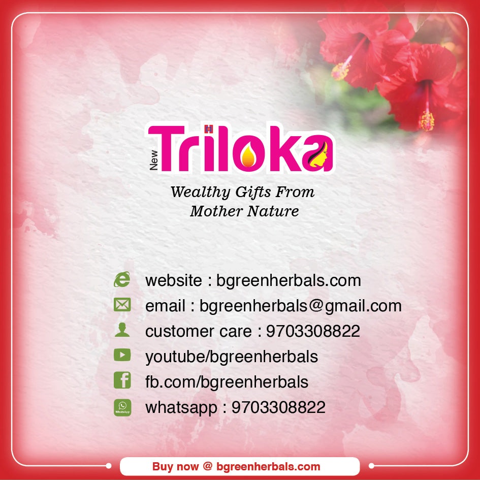 Triloka Hibiscus Head Bathing Powder