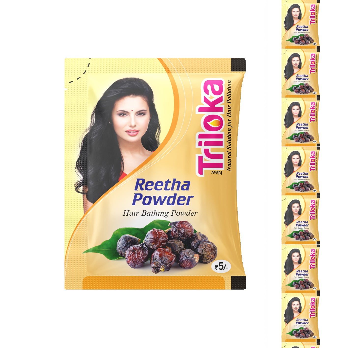 Triloka Reetha(Soapnut) Head Bathing Powder