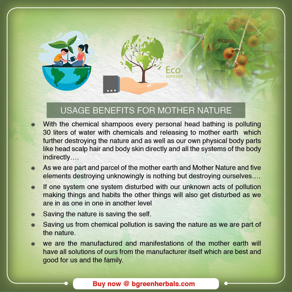 Triloka Reetha(Soapnut) Head Bathing Powder