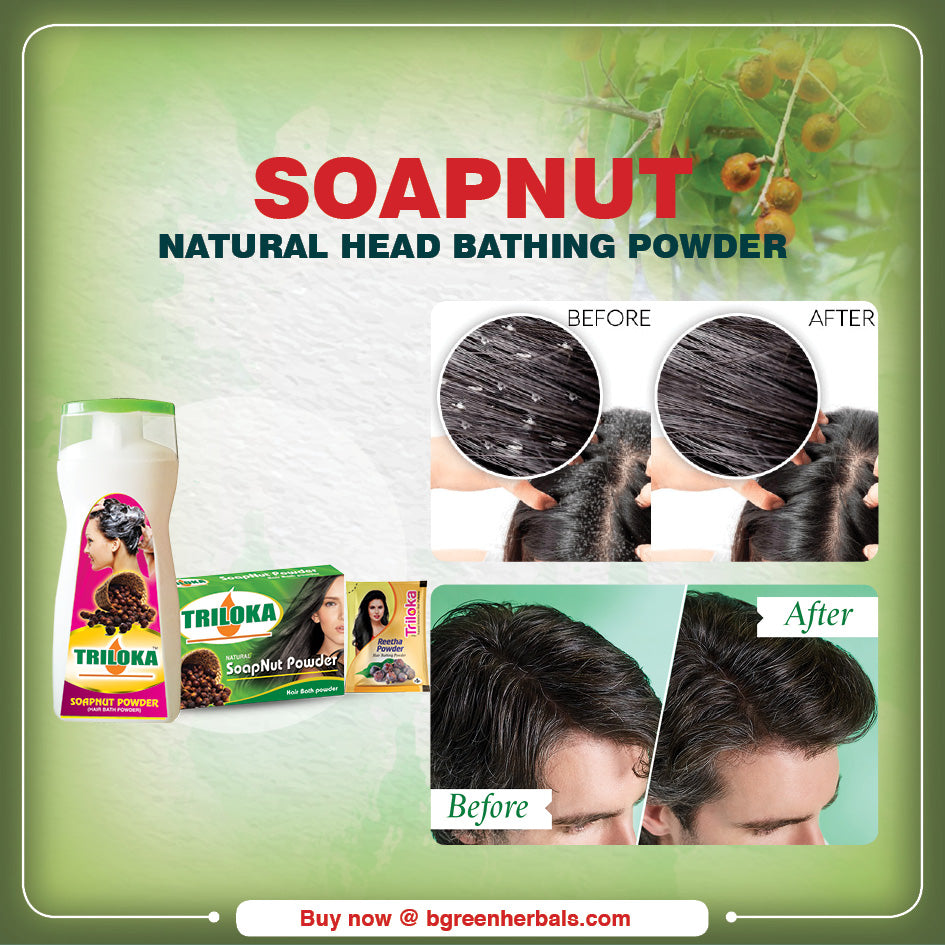 Triloka Reetha(Soapnut) Head Bathing Powder