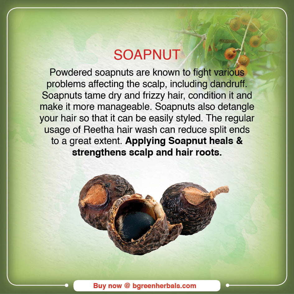 Triloka Reetha(Soapnut) Head Bathing Powder