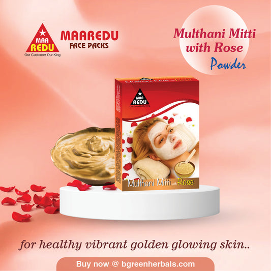 MaaRedu Multhani Mitti and Rose Petal Face Pack Powder