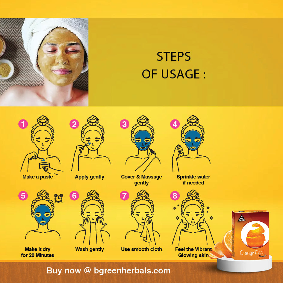 MaaRedu Orange Peel Natural Face Pack