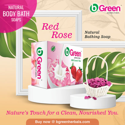 BGreen Rose Petal Soap