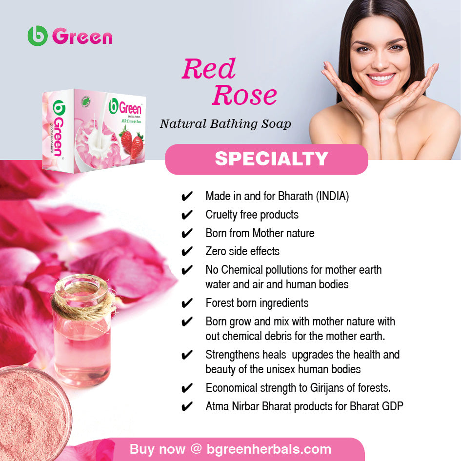 BGreen Rose Petal Soap