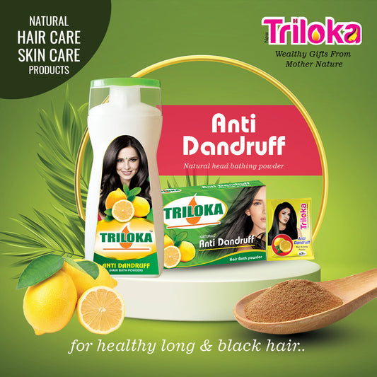 Triloka Anti Dandruff Head Bathing Powder