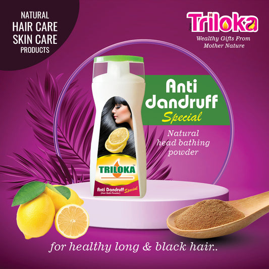 Triloka Anti Dandruff Special Head bathing powder