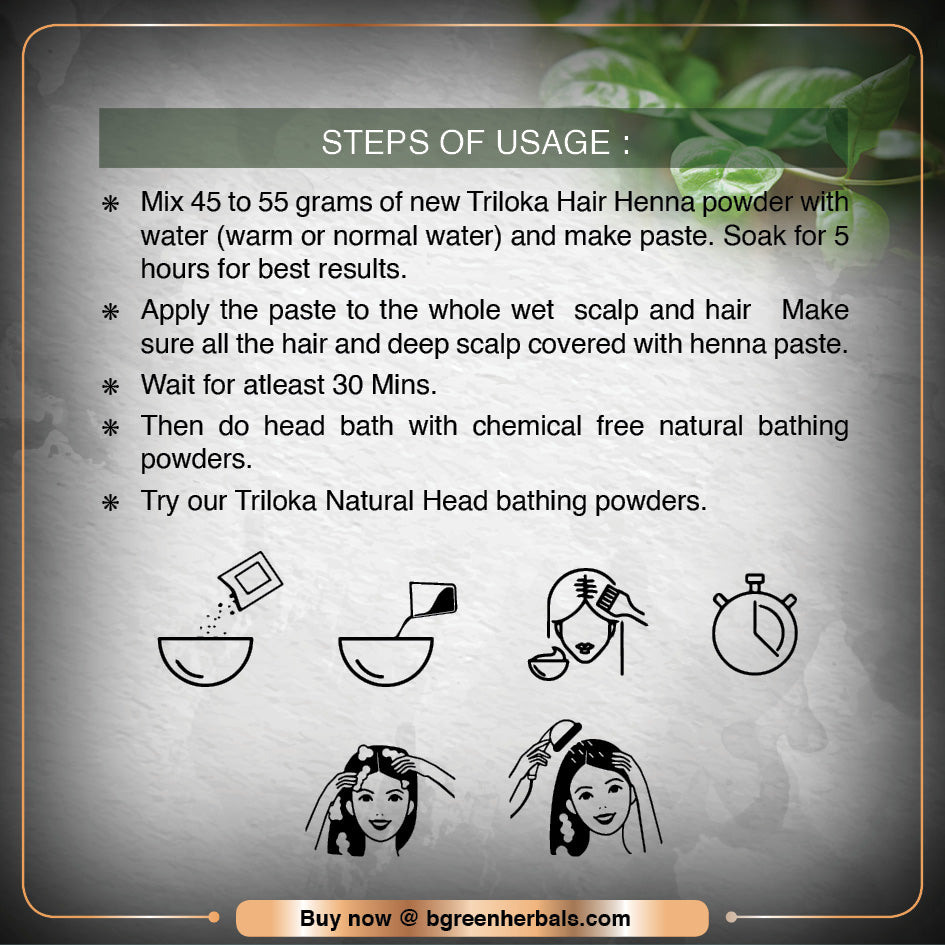 Triloka Hair Henna Powder