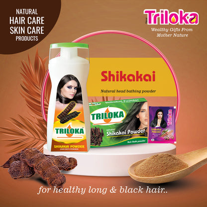 Triloka Shikakai Head Bathing Powder